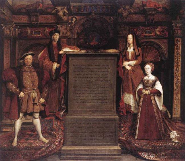 Leemput, Remigius van Henry VII, Elizabeth of York, Henry VIII, and Jane Seymour Norge oil painting art